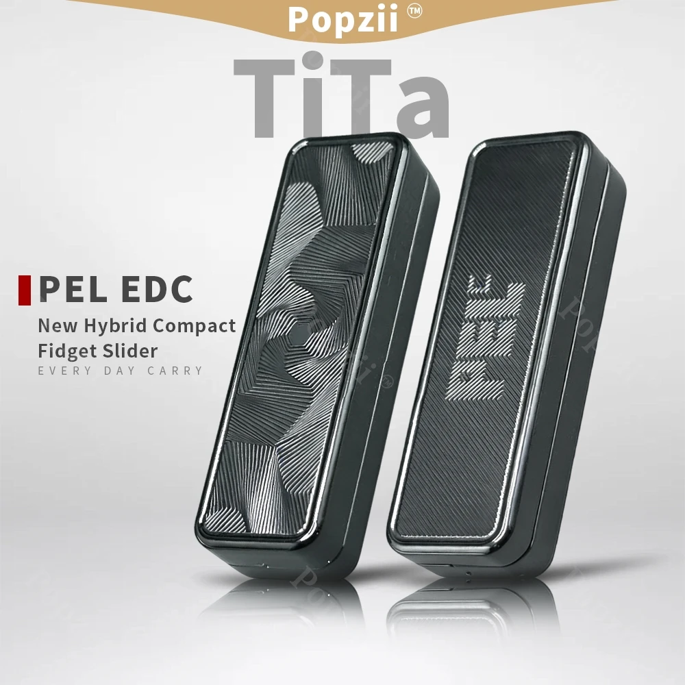 

Механический магнитный фиджет-слайдер Pel EDC Tita Zirconium с полной резьбой, сенсорная игрушка с различными способами игры