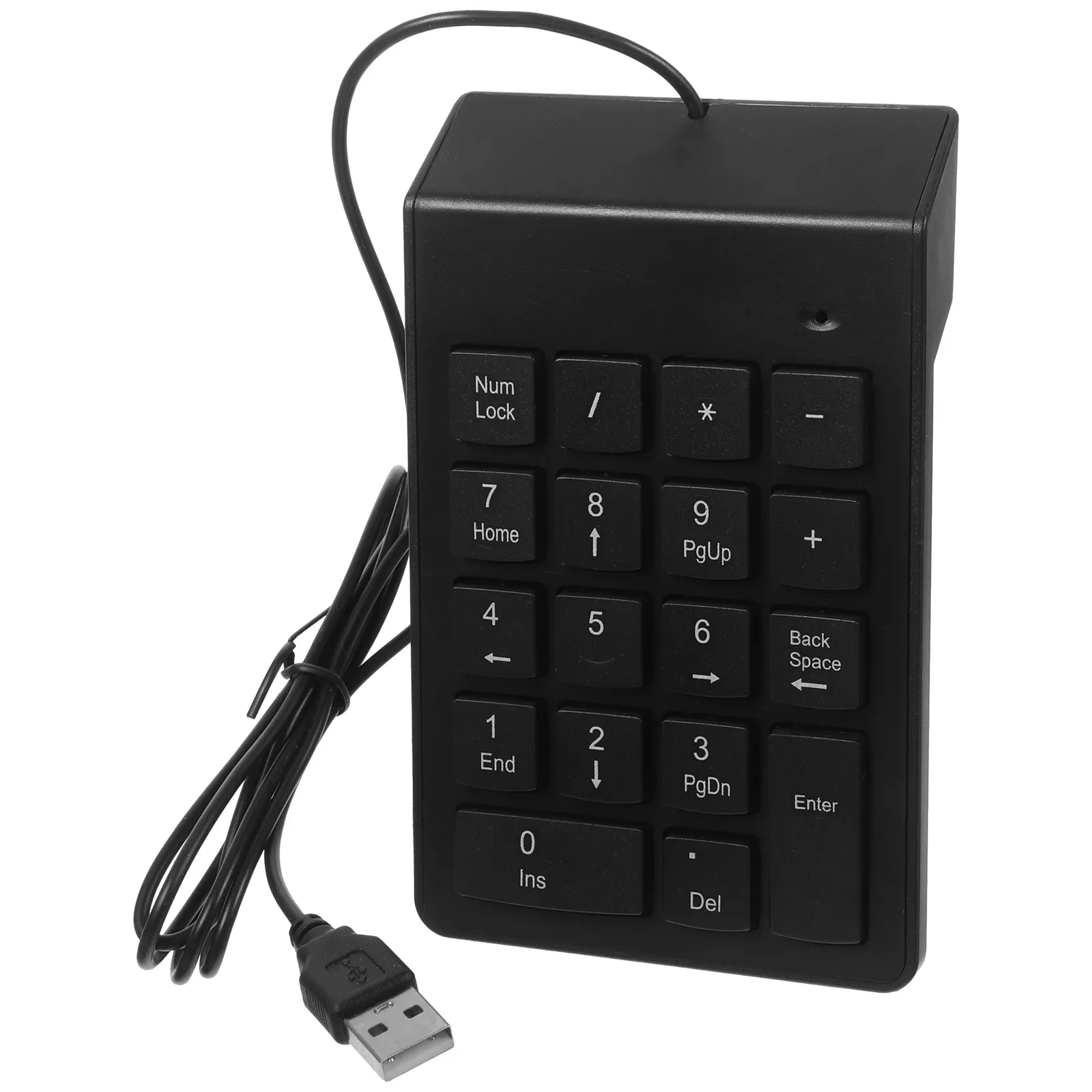 19-Key USB Number Pad Numeric Keypad for Laptop Desktop Finance Banking Compact Portable Wired Keyboard Efficient Data Entry