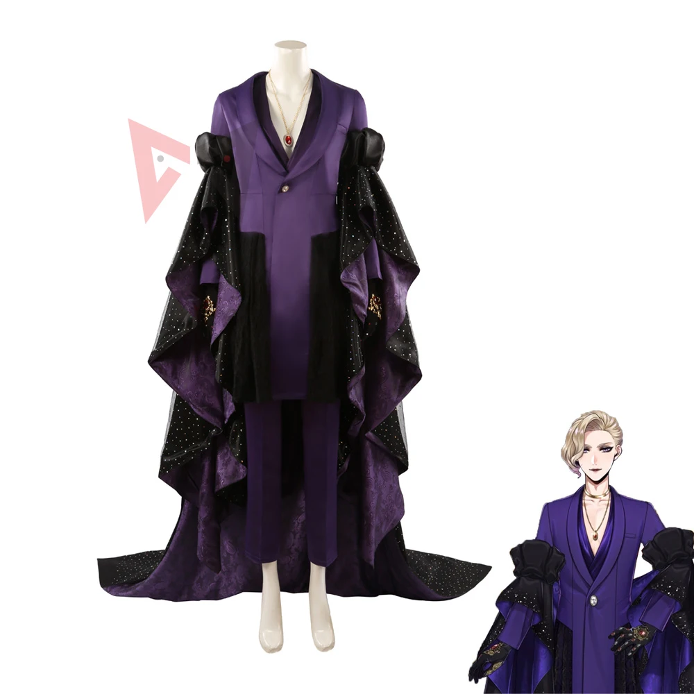 New Twisted-Wonderland Jamil Cosplay Costume Vil Cos Dress Cloak For Game Party Custom Made