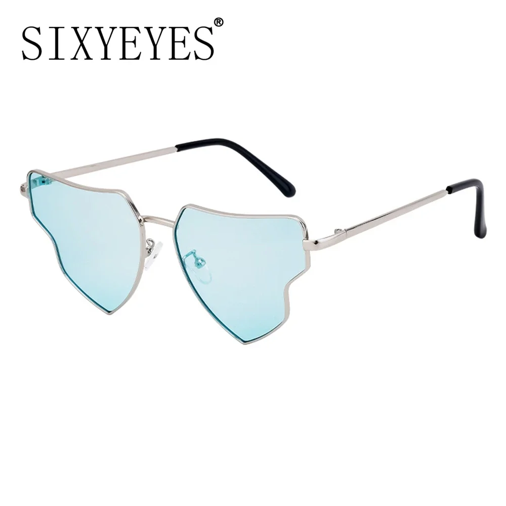 2025 Fashion Trend Irregular Sunglasses Women Luxury Brand Designer Metal Frame Heart Sun Glasses for Men Party Eyewear UV400