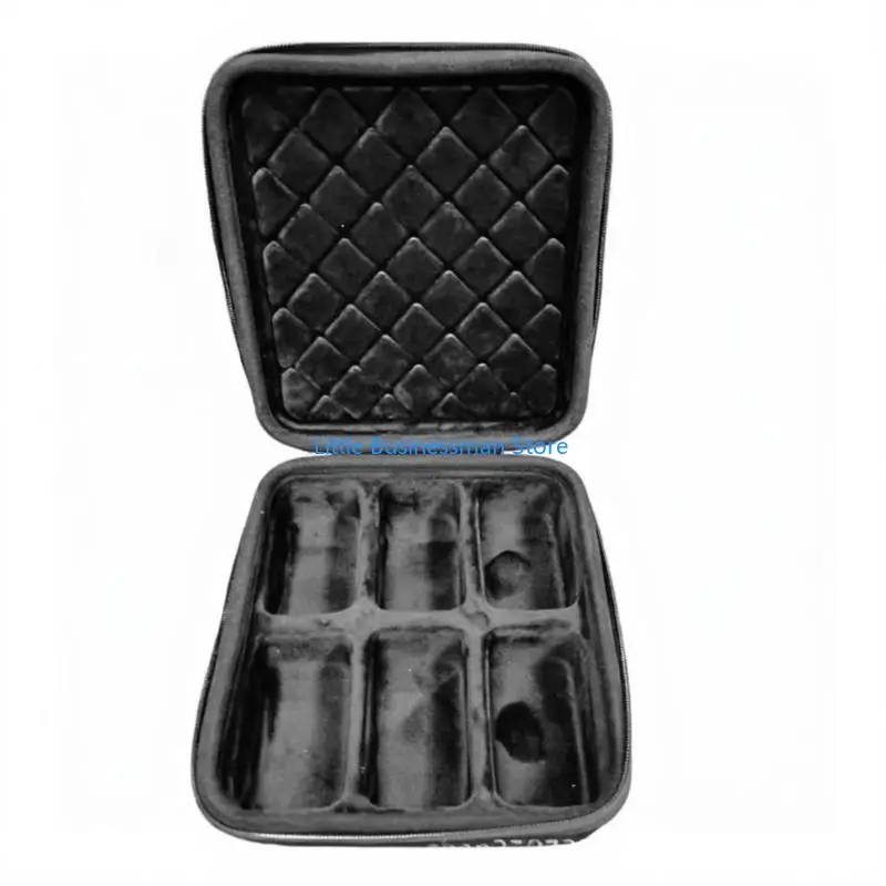 Watch Holder For 6 Watches Oxford Cloth With Soft Interior Padding Organizers Case Storage Bag Double Zipper Design M76A
