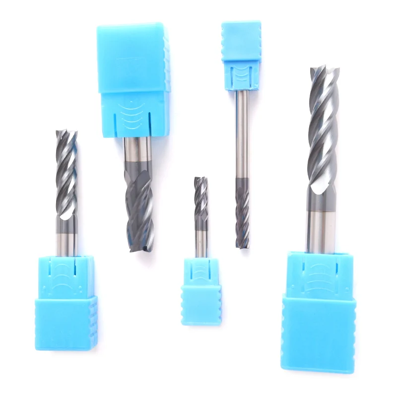 ZGT Tungsten Steel Milling Cutter End Mill HRC50 4 Flute Metal Milling Tools Alloy Carbide 4mm 6mm 8mm 10mm 12mm 14mm 16mm 20mm