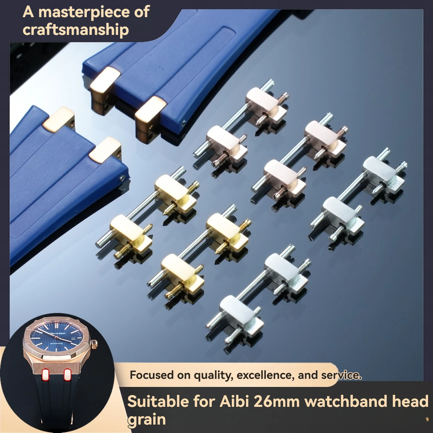 

Movable Buckles and Steel Buckle Accessories for Audemars Piguet Royal Oak Offshore 15500, 15400, 26240, 26331, 26320, 26239