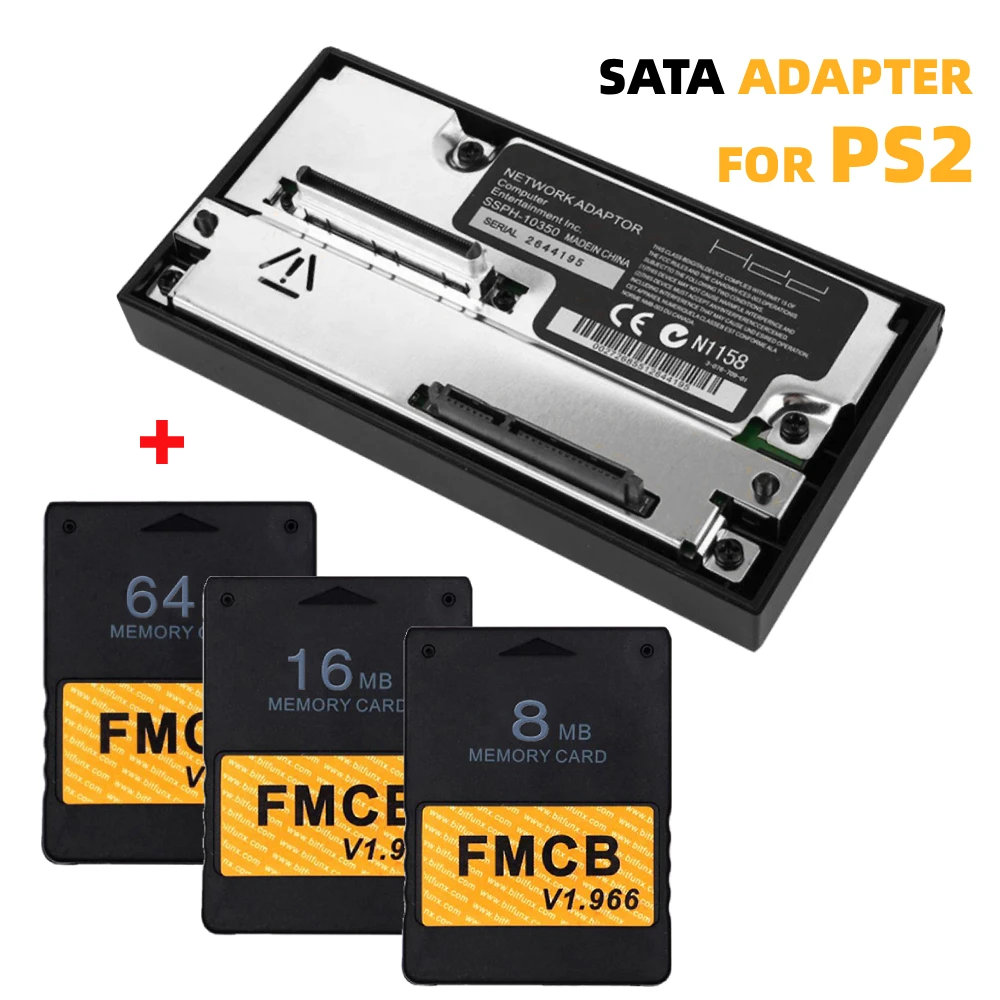 

Для PS2 Fat SATA Интерфейс Сетевая карта Адаптер SATA HDD Sata Разъем с бесплатной картой памяти McBoot V1.966 FMCB 64 16 8 МБ