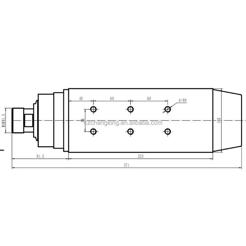 

Changsheng 6kw GDZ Series Square Air Cooling High Speed CNC Router Spindle Motor For Engraving