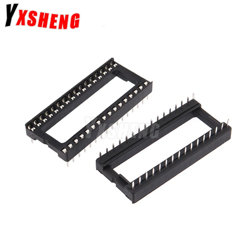 10PCS IC Sockets 2.54mm Connector 8 14 16 18 20 24 28 40 Pin DIP Socket Chips Base DIP6 DIP8 DIP14 DIP16 DIP18 DIP20 DIP28 DIP40