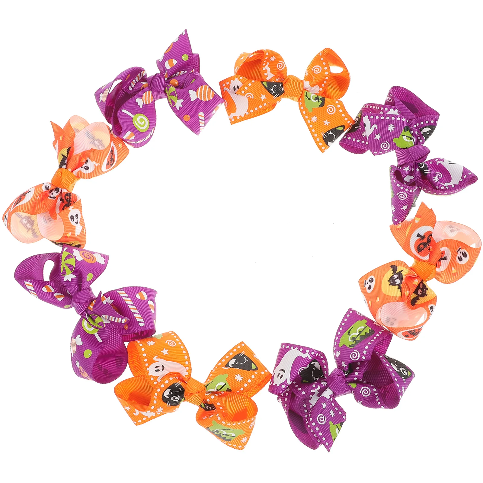 

Bow Hairpin Halloween Bows for Girls Fall Clips Baby Barrettes Kids Accessories Goth Hairbows Lightweight Comfortable