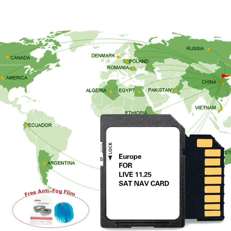 Fast Delivery for Renault Carminat Live 11.25 Navigation SD Cards Europe Version 2024 8GB