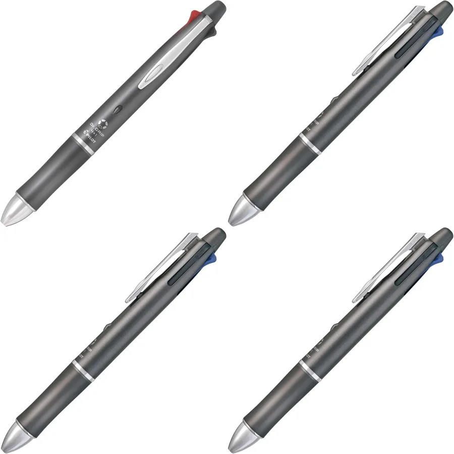 Piloto Dr. Bolígrafo multifunción con agarre, bolígrafo de tinta Acro de 0,5mm, portaminas de 0,5mm, color gris, para uso en oficina y escuela, Wr suave