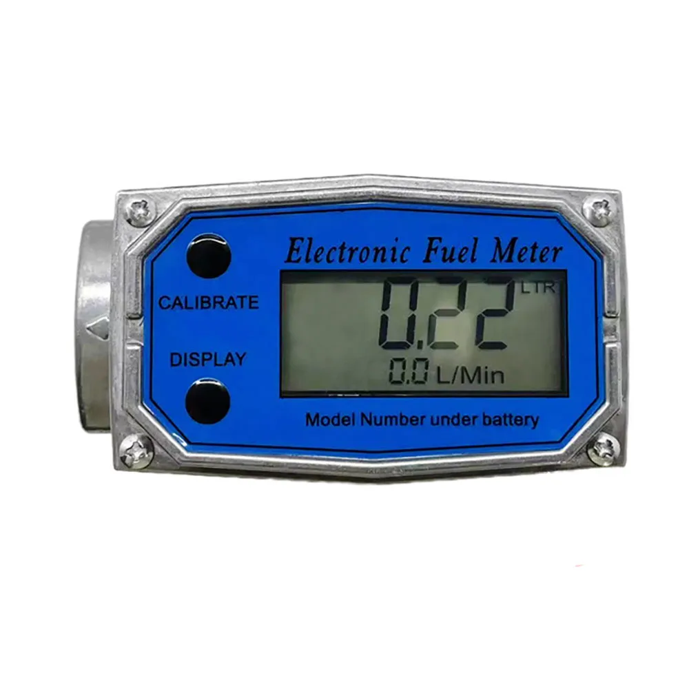 LLW-25 Digital Turbine Flow Meter Electronic LCD Display Gasoline Diesel Kerosene Oil Fuel Meter Chemical liquids Gauge