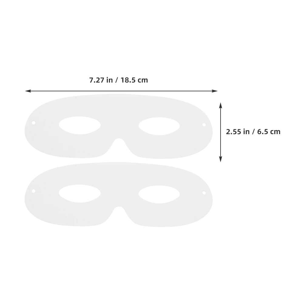 40 ชิ้นมือทาสีหน้ากาก Face Craft Diy ว่างเปล่าสําหรับคอสเพลย์ปาร์ตี้หน้ากากสีขาวกระดาษ Eye ตกแต่งเด็ก