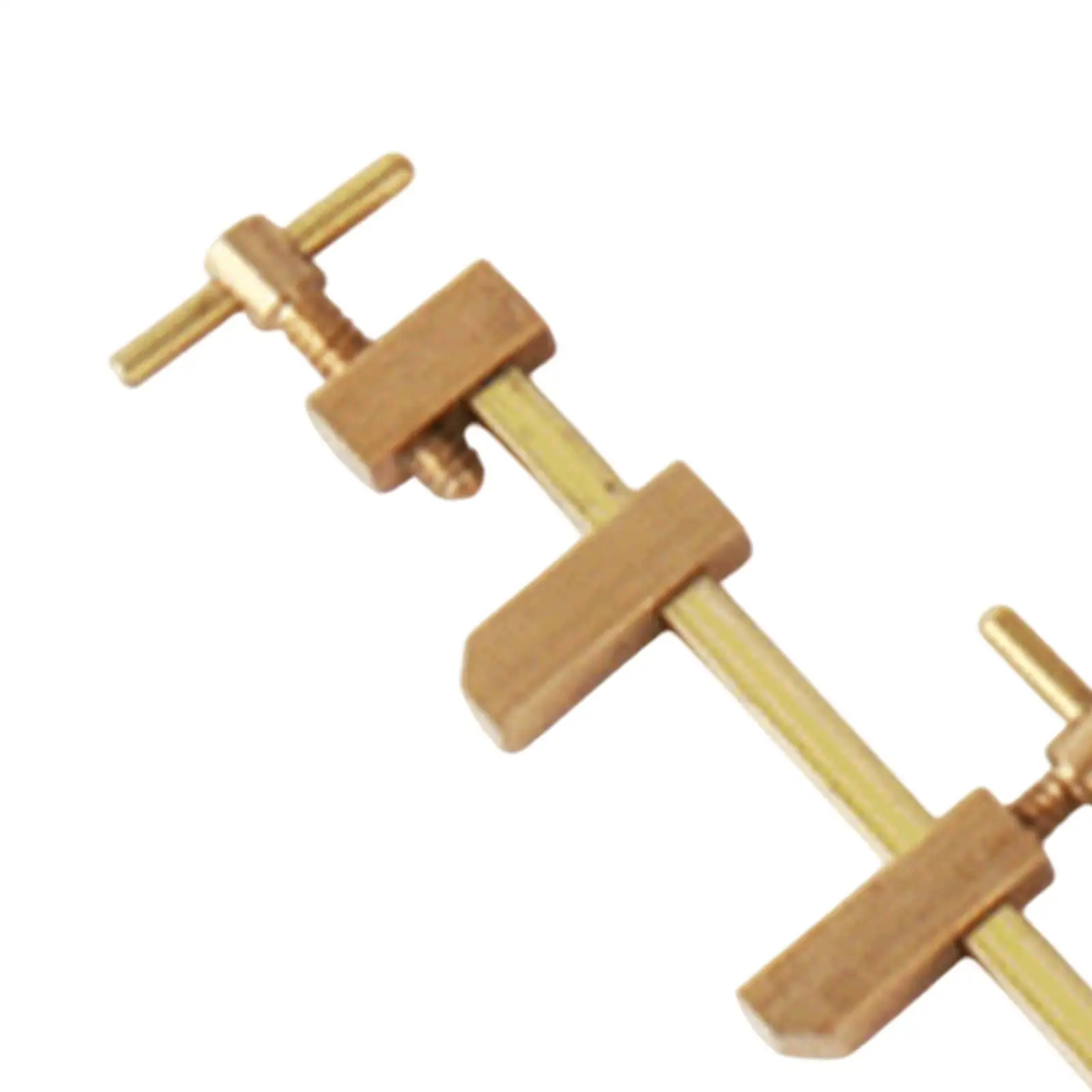 F Clamp Japanese Wood Clamp Brass Comfortable Fixture Splicing Board Positioning Panel Miniature Heavy Duty Woodworking Clamp