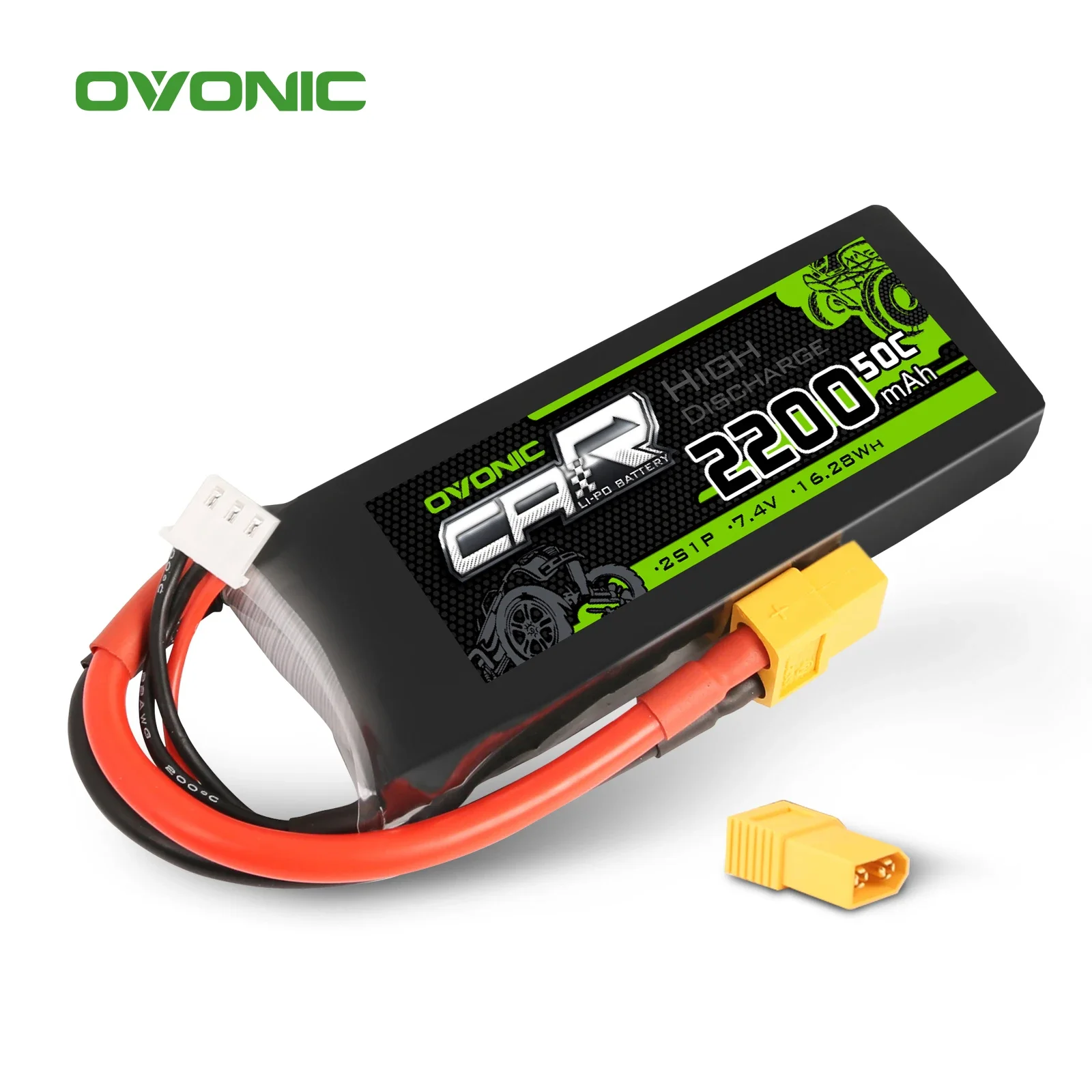 2 шт. США OVONIC 2200 мАч 7,4 В Lipo 2S аккумуляторы 50C Max 100C XT60 штекер для радиоуправляемого вертолета, самолета, лодки, грузовика, автомобиля