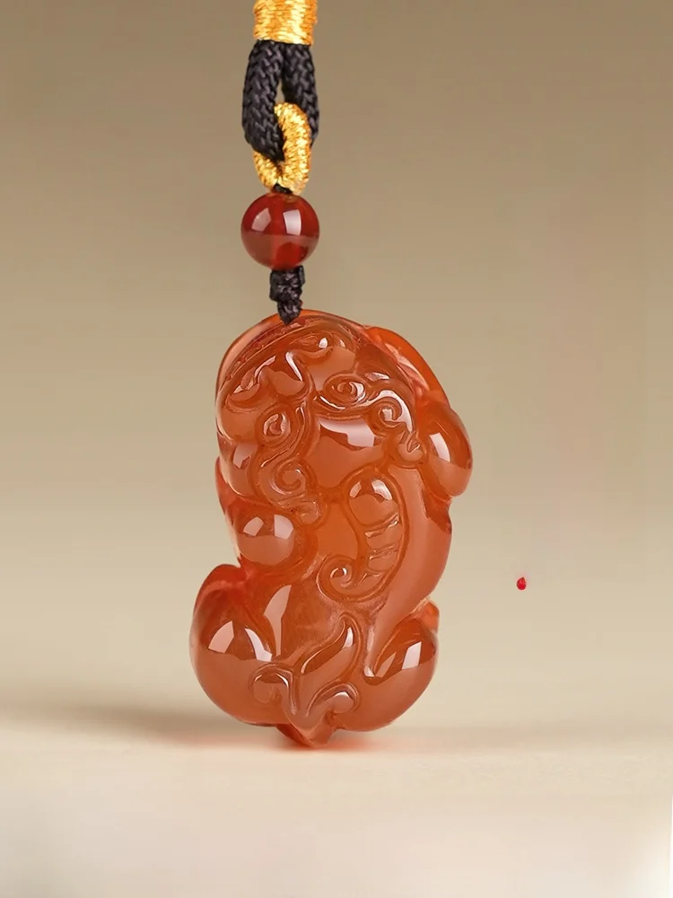 collier-pendentif-en-agate-rouge-naturelle-unisexe-porte-bonheur-pour-l'astrologie-annuelle-cordon-en-coton-et-lin-bijou-tendance