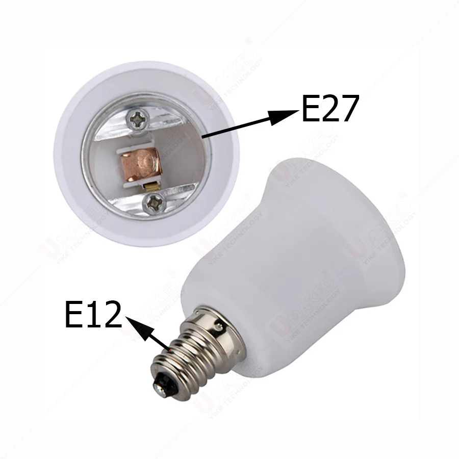 1pc E27/E40/B22/E12/GU10/G9/MR16/E14 Fireproof LED CFL Lamp Holder Converter Light Socket Bulb Base Splitter Extension Adapter