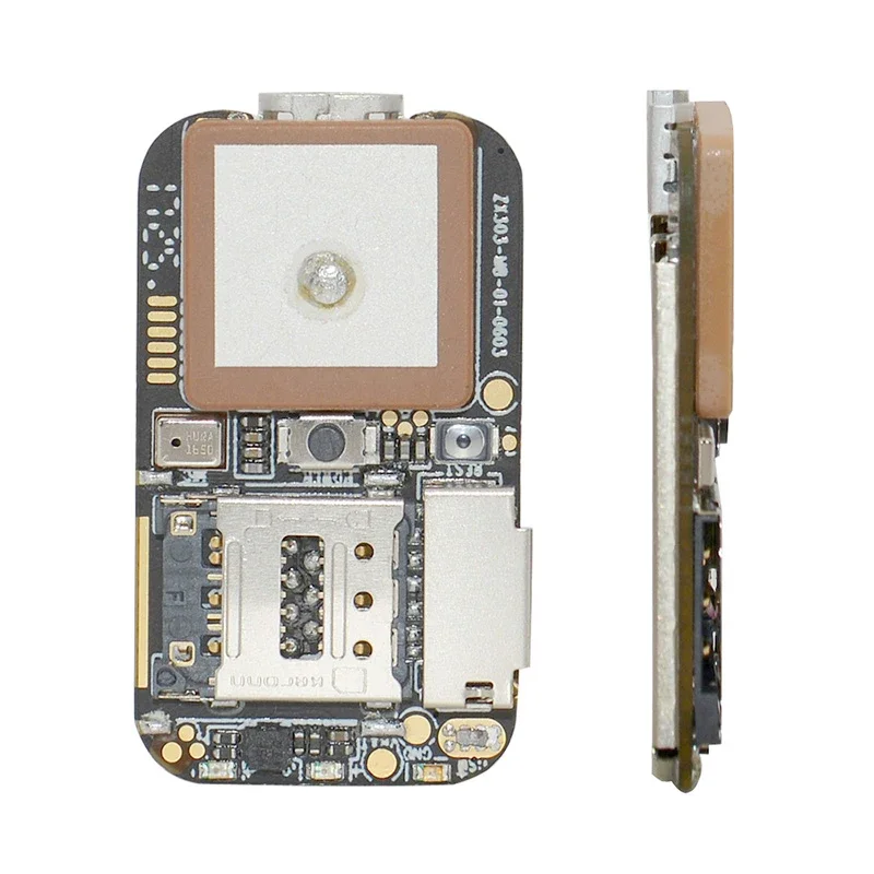 Placa PCB Mini SIM Card Tracker, Suporte GSM, WiFi, LBS, GPS, Posicionamento Rápido, SOS, ZX303