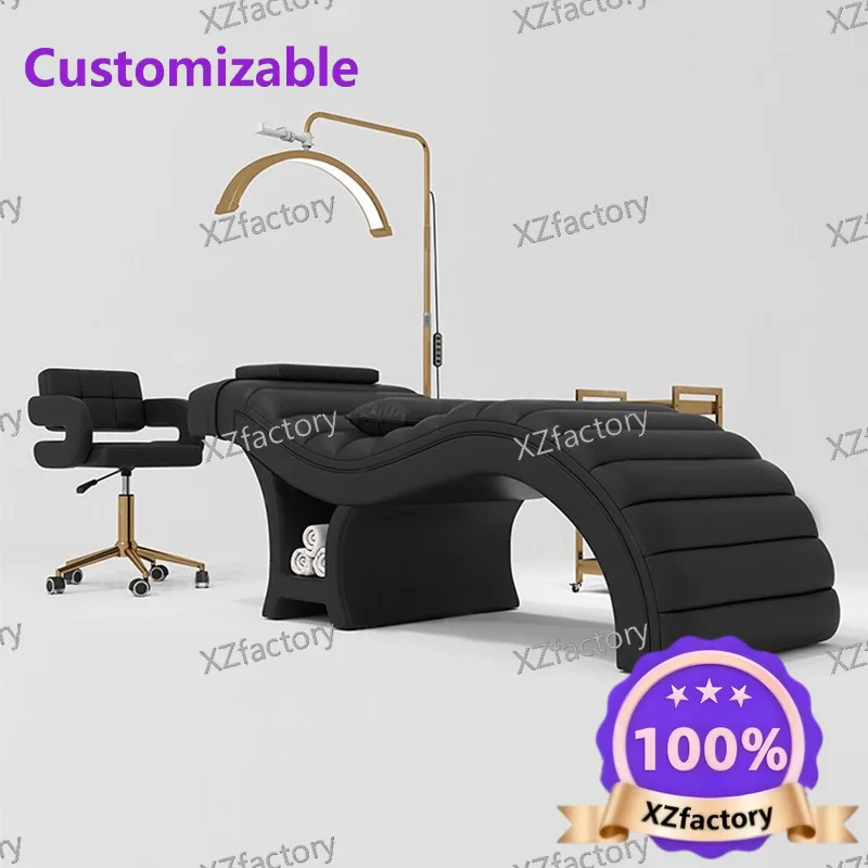 

Factory Direct 2026 Top Rated Curved S Eyelash Bed Beauty Salon Special Internet celebrity INS High-end Massage Bed