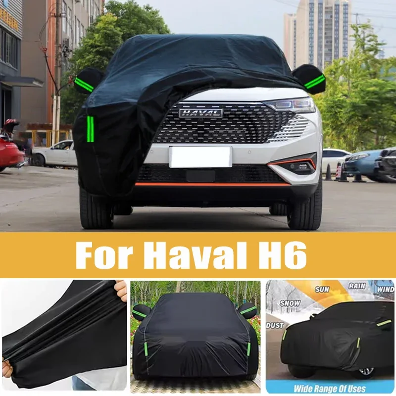 

For Haval H6 Full Car Cover Four Seasons Universal Outdoor Sun Anti UV Rain Snow Dust Protection Oxford Cloth Car Accessories
