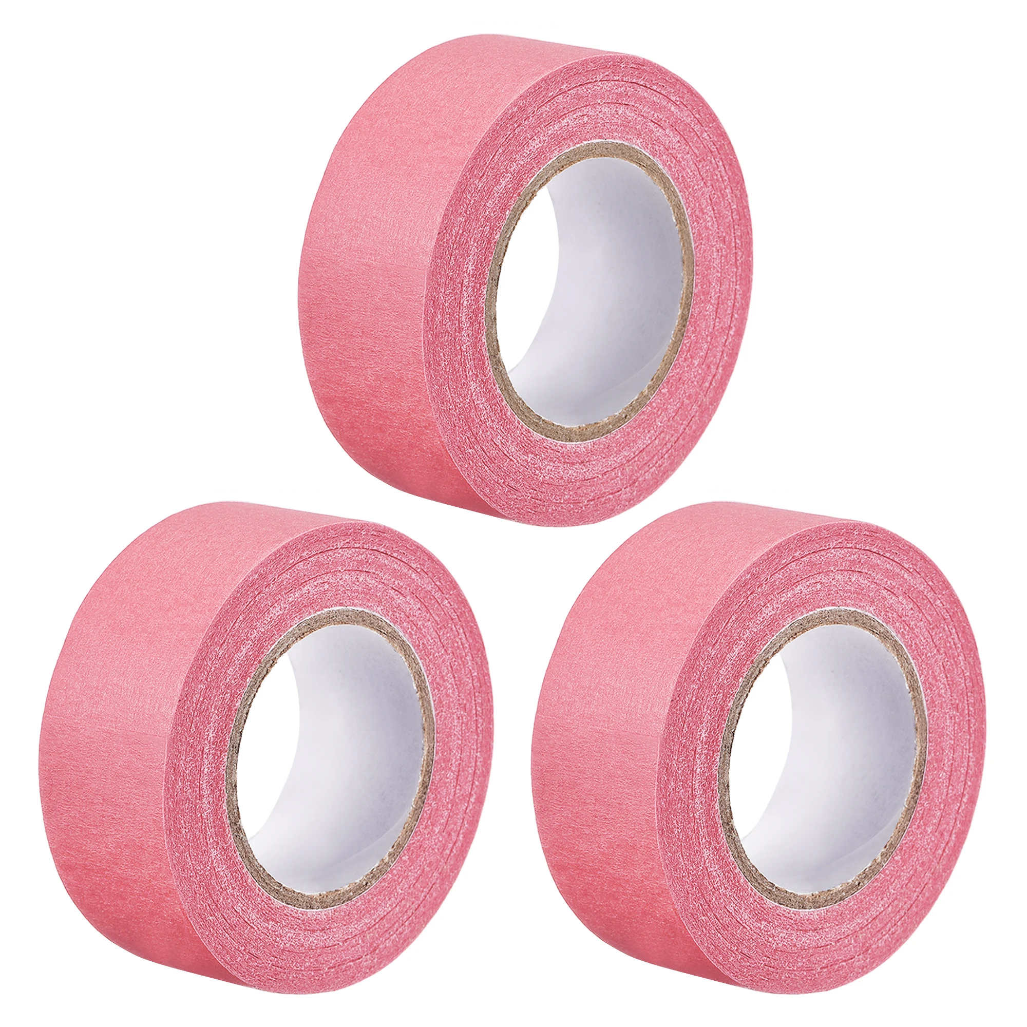 

uxcell 3 Pcs 25mm 1 inch Wide 20m 21 Yards Masking Tape Painters Tape Rolls Pink for DIY Crafts