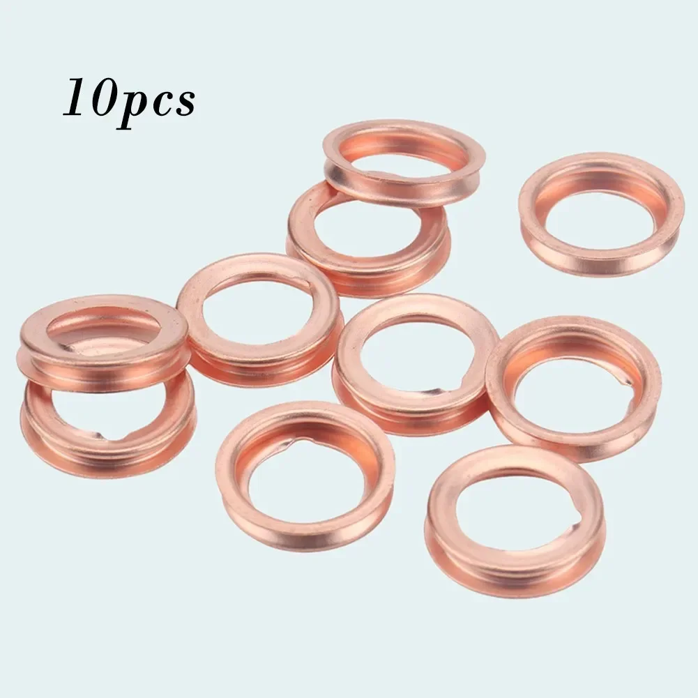 10PCS Metal Oil Drain Plug Crush Washer Gasket 11026-01M02 For Nissan Infiniti Oil Drain Plug Crush Washer