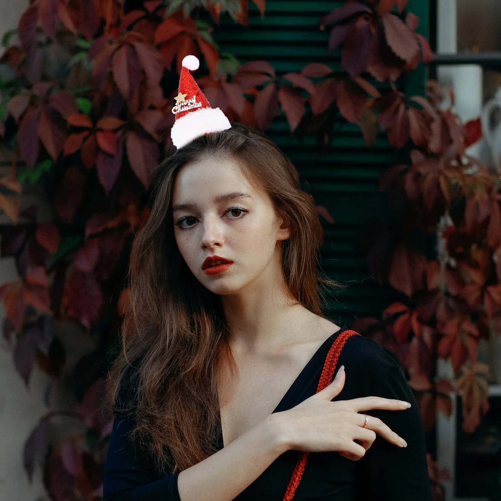 

4Pcs Xmas Party Headdress Christmas Cartoon Hat Design Kids Adults Hair Clip Festive Photo Props Xmas Party Headdress