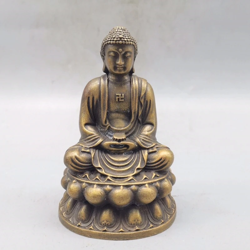 

Miniature Shakyamuni Buddha Statue Feng Shui Decoration Buddha Statue Thai Buddhist Hindu Brass Figurine Home Decor Accessories