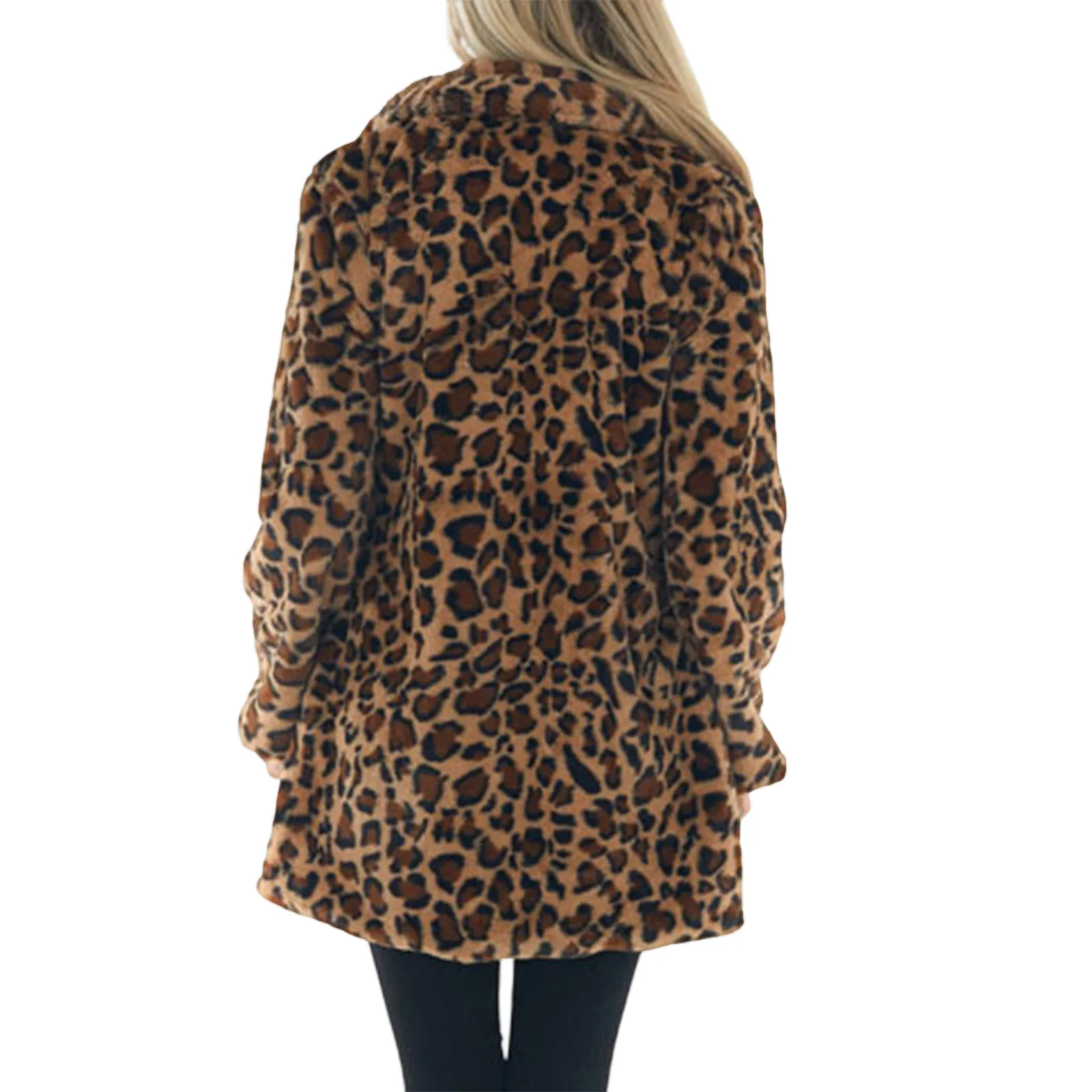 Kunstpelzmantel für Damen, Wintermantel, 2025, Leopardenmuster, Jacken, Streetwear, warme Jacken, modisch, elegante Damenmäntel, Parkas