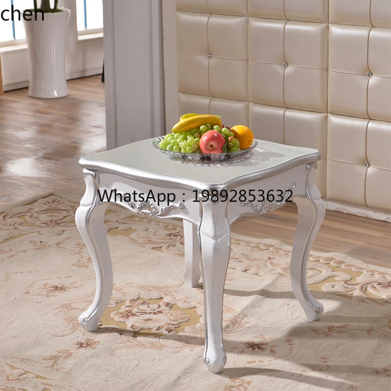 خزانة تلفزيون وطاولة قهوة، شقة صغيرة بسيطة، خزانة بيضاء من الخشب الصلب #3