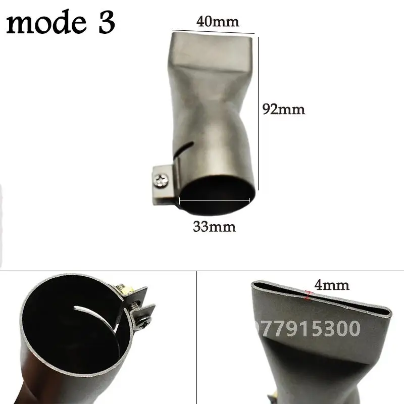 Speed Welding Nozzles 33mm Standard Nozzle For Vinyl PVC Plastic Hot Heat Air Gun Hot Air Gun Soldering Welding Nozzle