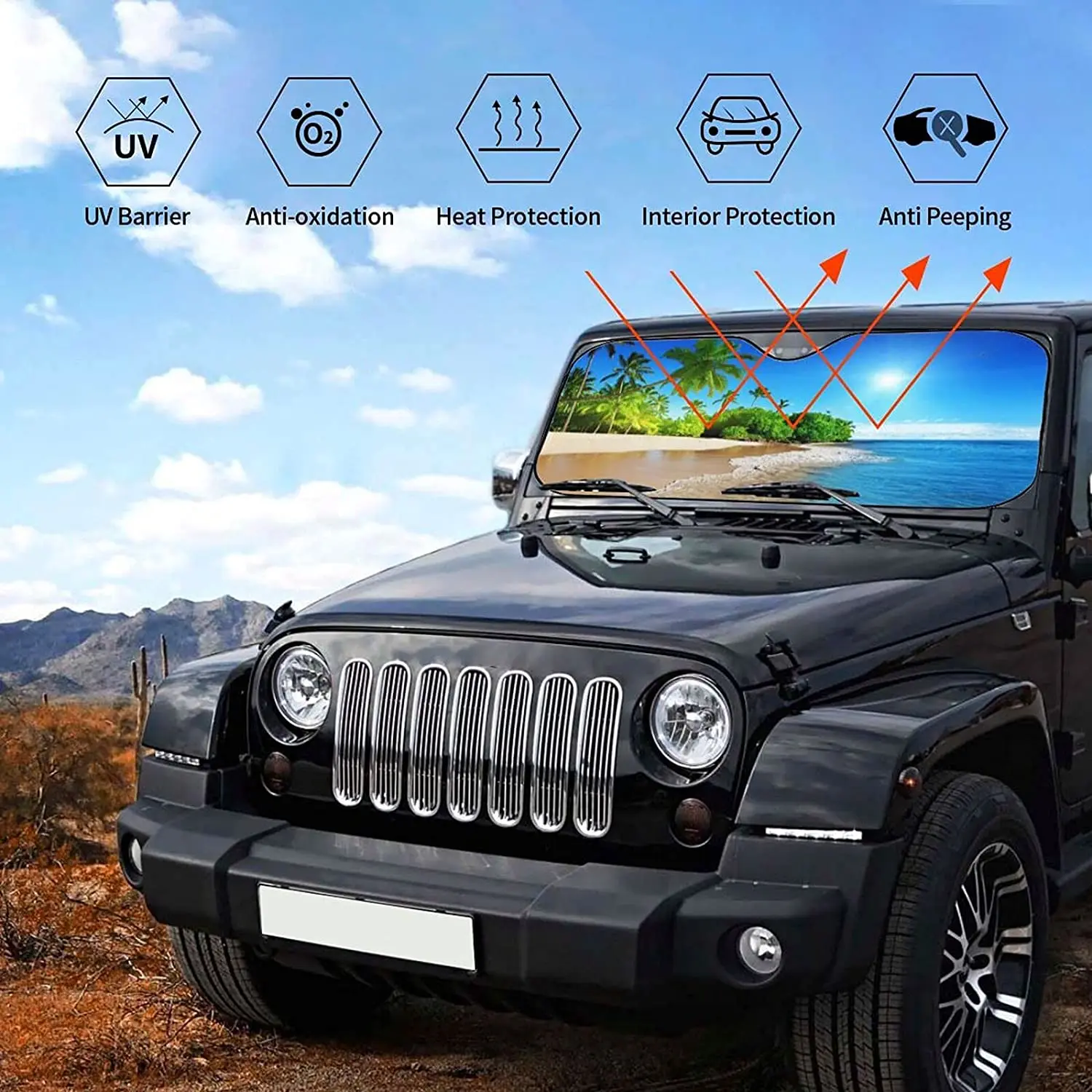 Custom Car Windshield Sun Shade Universal Signs Customize Fit Car Sunshade-Keep Your Vehicle Cool. Uv Sun and Heat Reflector.