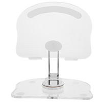 Foldable Acrylic Tablet Stand 360 Degree Rotation Gray Color Portable Desk Bracket Stand for Drawing Laptop Support