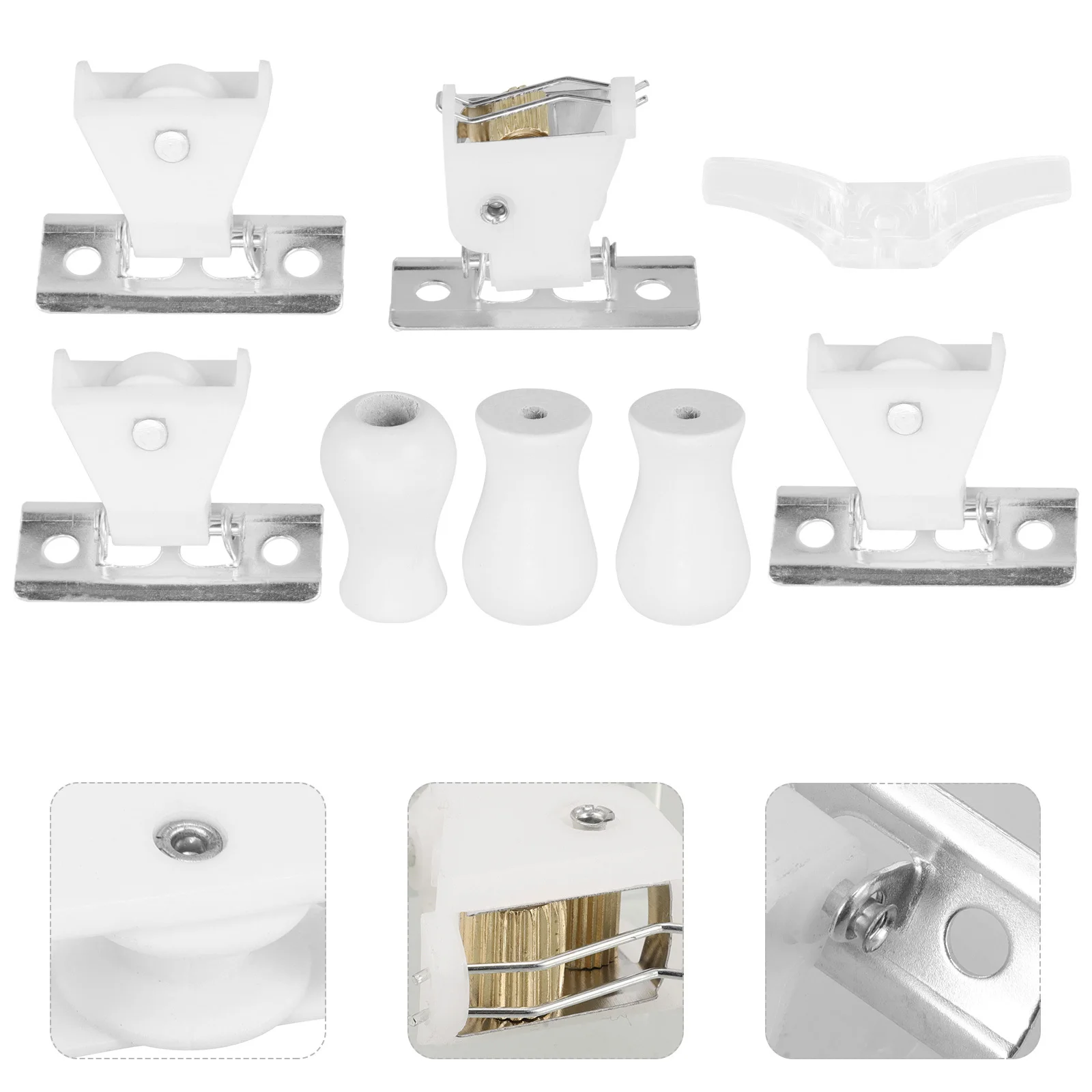 

1 Set Of Curtain Accessories Kit Roller Blind Fittings For Home Office Bedroom Window Treatment Replacement Parts Cord Knob