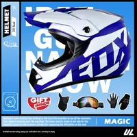 Kit de casco MX para niños - Casco integral certificado DOT/ECE + gafas todoterreno ventiladas + guantes de montar