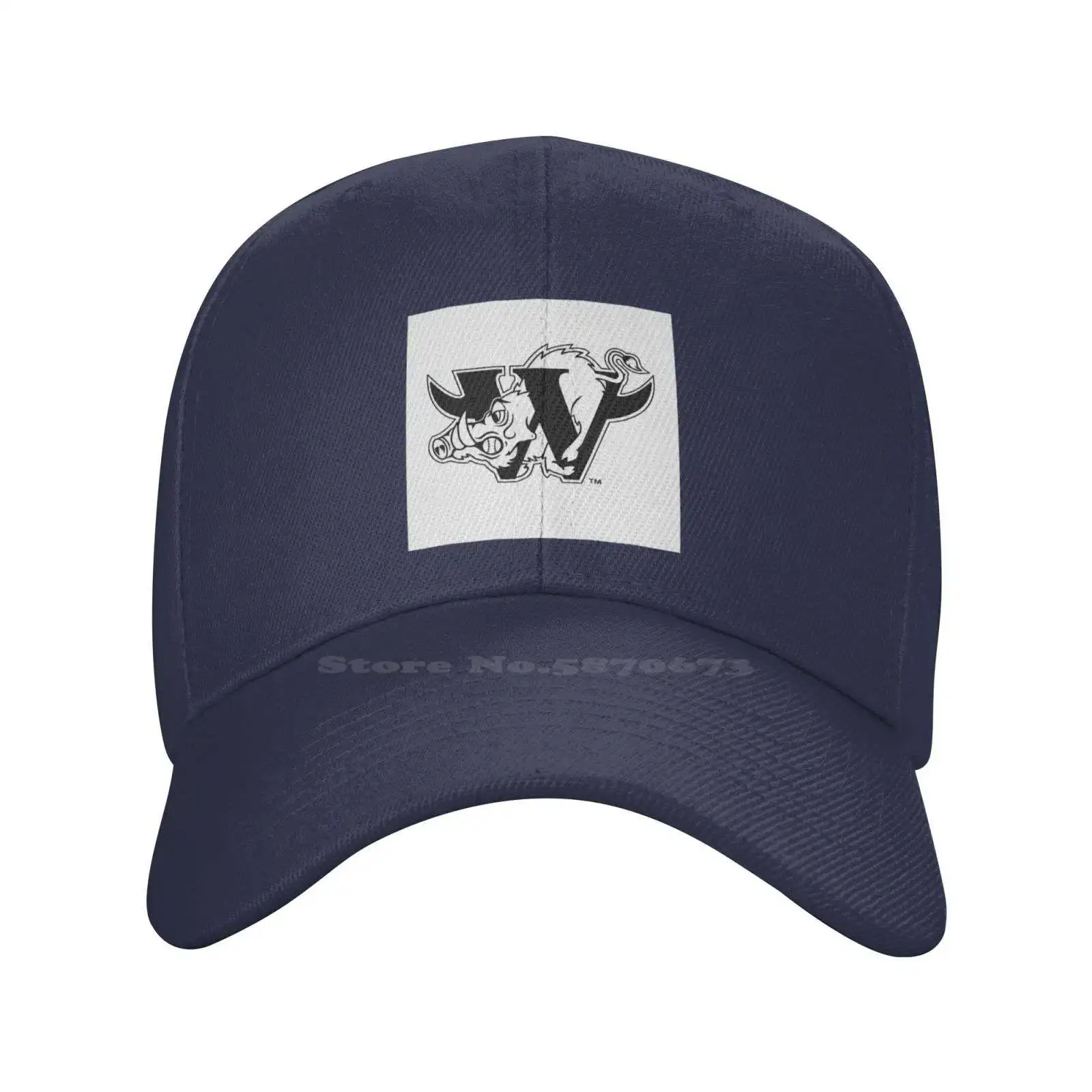 Winston Salem Warthogs Logo Print Graphic Casual Denim cap Knitted hat Baseball cap