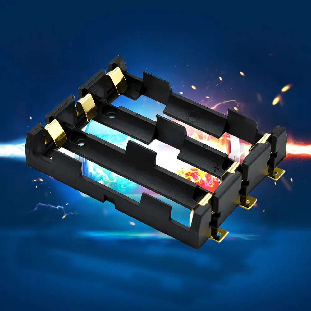 18650 smt suporte de bateria 18650 smd caixa de bateria com pinos de bronze recarregável 18650 bateria clipe titular caixa de armazenamento caso