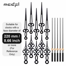 MCDFL Black Metal Clock Hands Wholesale Kits Clockparts Hardware Wall Mechanisms Quartz Chiming Movement Windup Repair Crafting