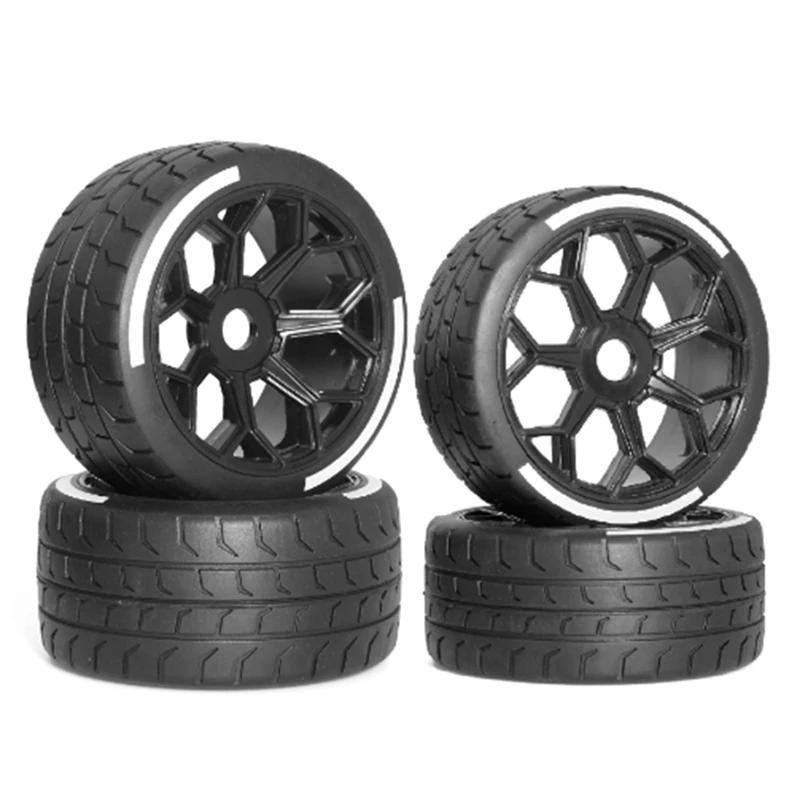 Roda Hex Pneu para Carro RC, 17mm Pneu, Arrma 1/7 Felony FSR Modelo GT FS, Peças de Atualização, Acessórios, 54, 107, 41, 102, 4Pcs