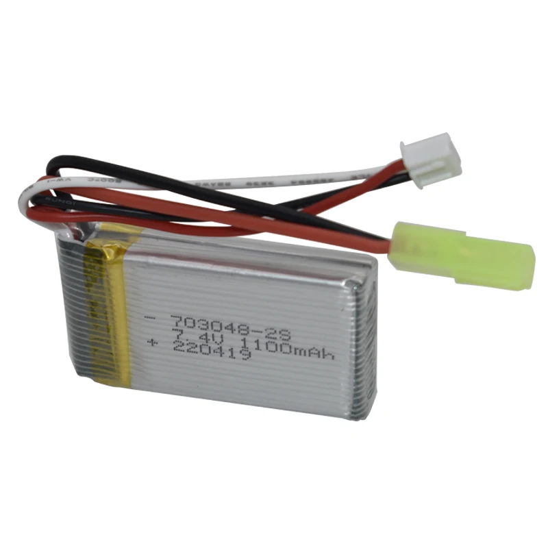 7.4 1100mah 703048 Lipo Battery With SMALL TAMIYA Plug For Rc Toys Cars Tanks Robot Boats Guns 2S 7.4V RC toys battery