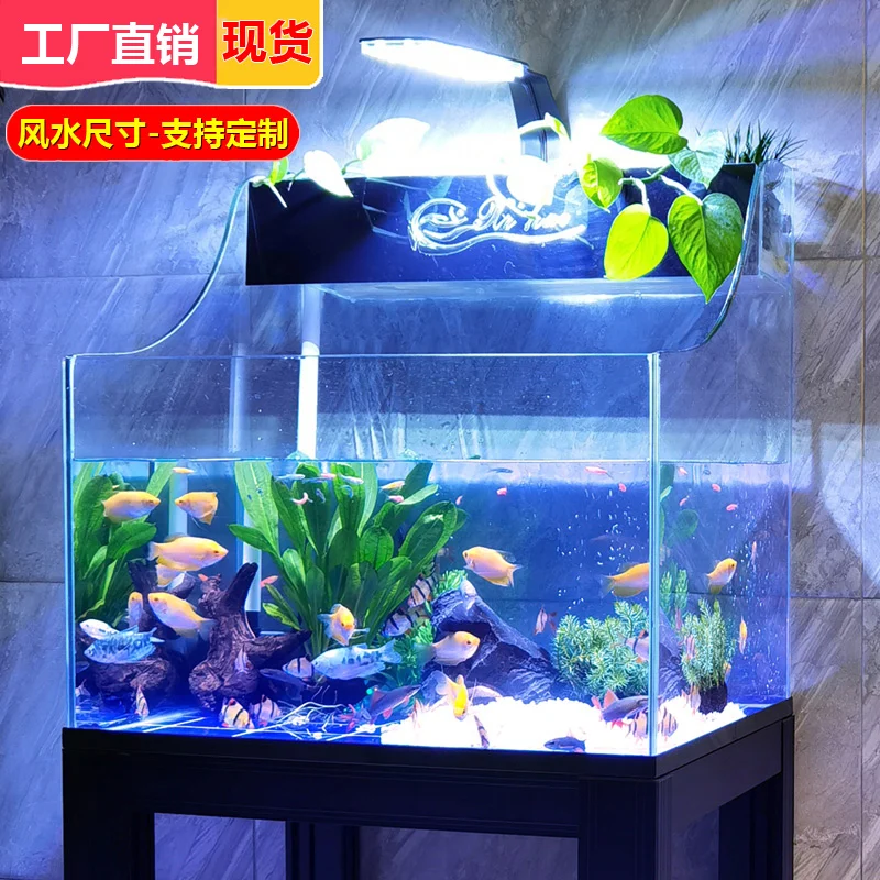 Square landscaping for home living room lazy water tank factory customized water change-free.