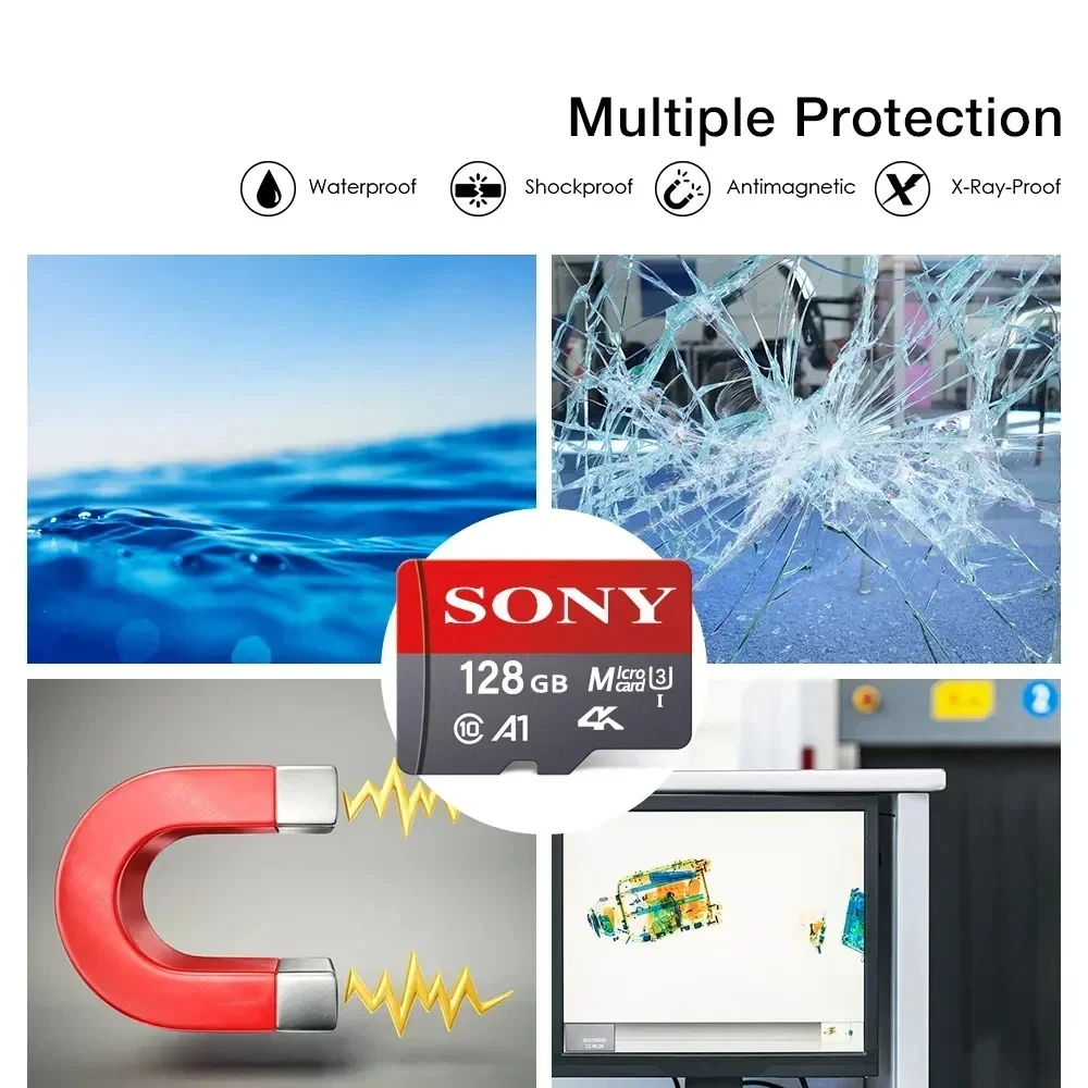 SONY-Carte Micro SD, 32 Go/256 Go/512 Go/1 To, mémoire flash, pour téléphone portable, appareil photo, PC, Super Nintendo