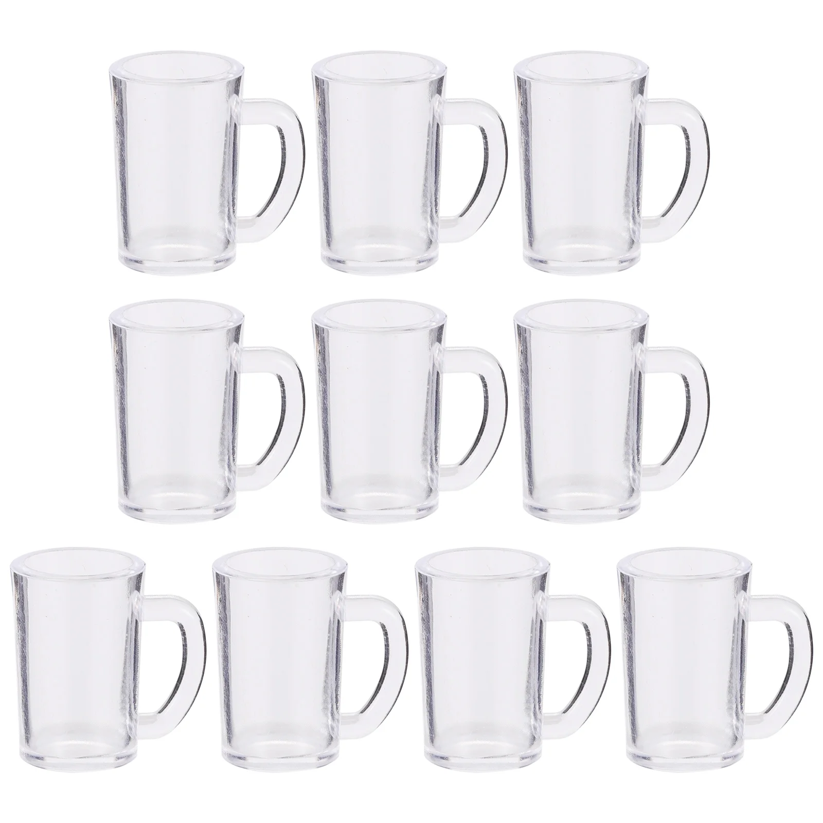 Petites tasses à liqueur en résine, 10 pièces, chopes à bière, modèles miniatures, accessoires pour la maison