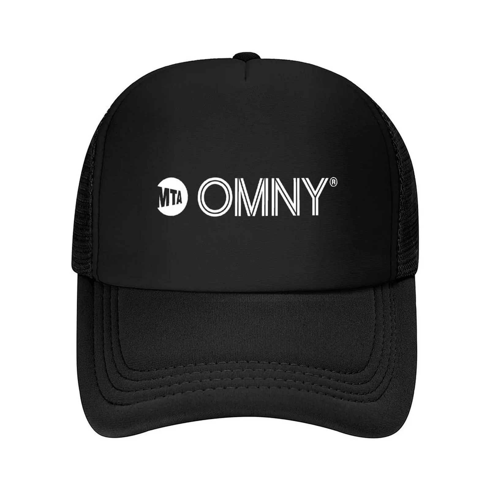 

OMNY - White Logo Baseball Cap Bobble Hat western Hat hiking hat Streetwear Luxury Woman Men's