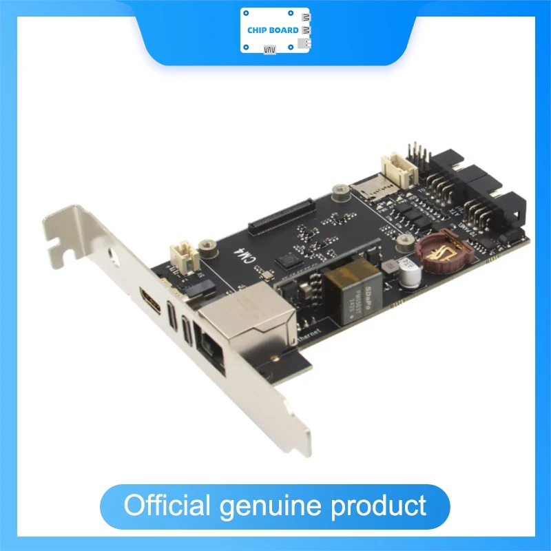Geekworm X651 V1.0 Open-Source KVM Over IP Kit, Raspberry Pi CM4 PCIe Card, Remote Management for Projects