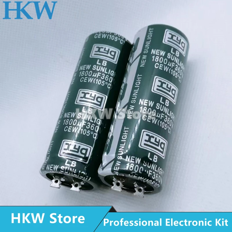 1pc 1800UF 360V 30*80mm Aluminum Electrolytic Capacitor 1800UF360V 360V1800UF 30X80 20%