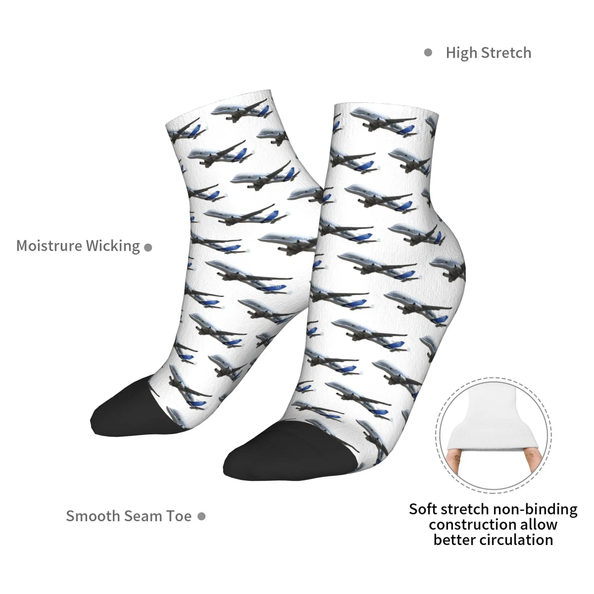 Calcetines Airbus Beluga para todas las estaciones, calcetines Harajuku de alta calidad, medias de Hip Hop para hombres y mujeres, regalos