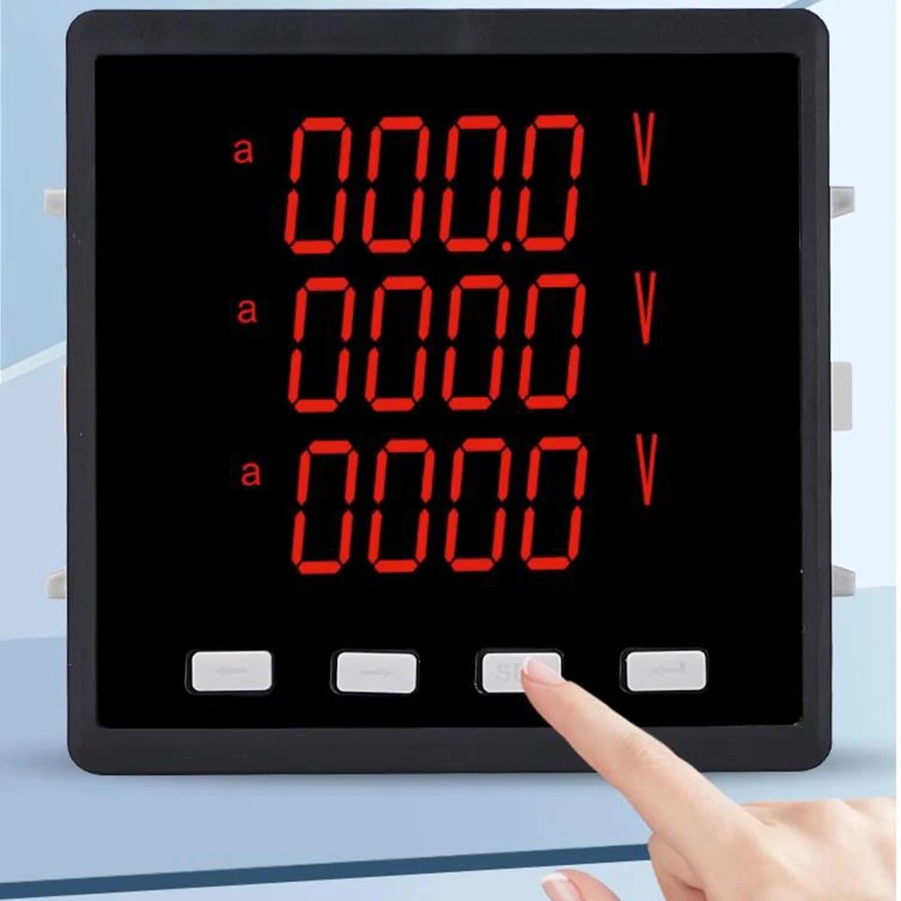 

RS485 MODBUS standard 3 phase 4 digits Digital display panel Multi function meter Voltage current power value in one