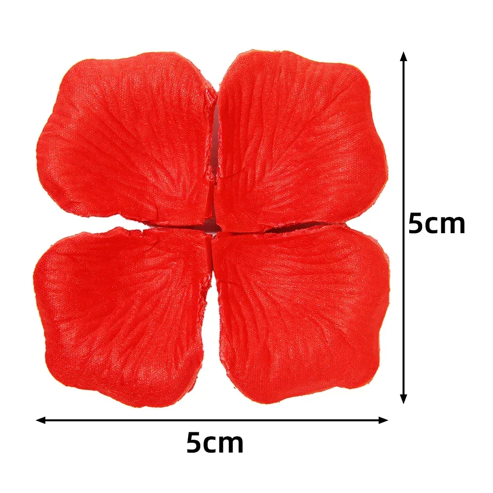 500/100pcs Artificial Fake Rose Petals Red Colorful Simulation Silk Roses Petal for Valentines Day Wedding Party Romantic Decor