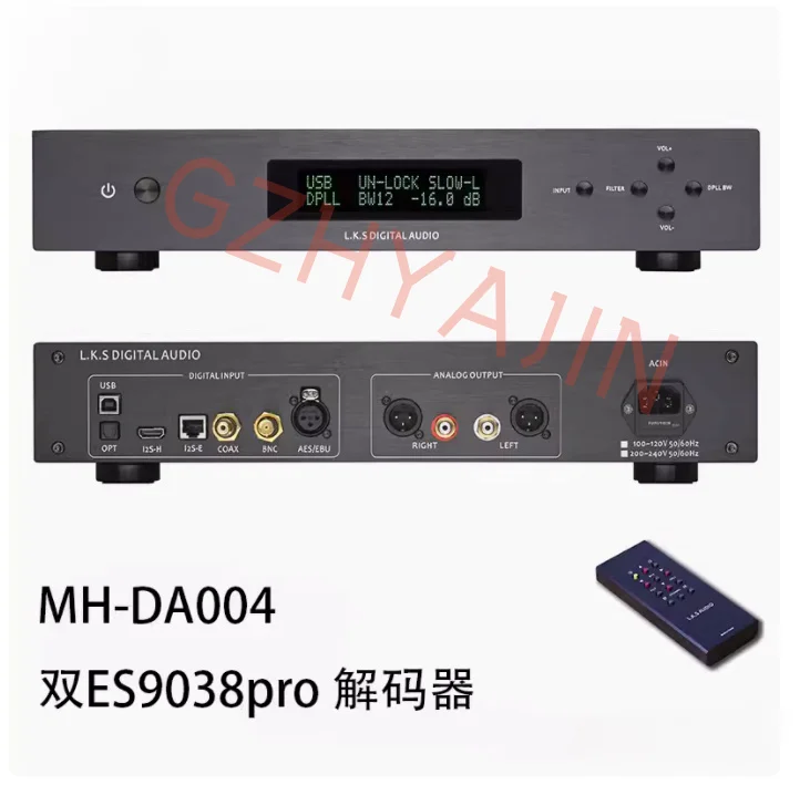 

New LKS Audio MH-DA004 Dual Heart ES9038pro Decoder DAC Flagship