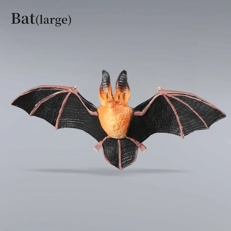 Grande Figurine d'animal de Simulation de chauve-souris, jouet d'apprentissage cognitif Miniature pour enfants, cadeau de Collection décoratif