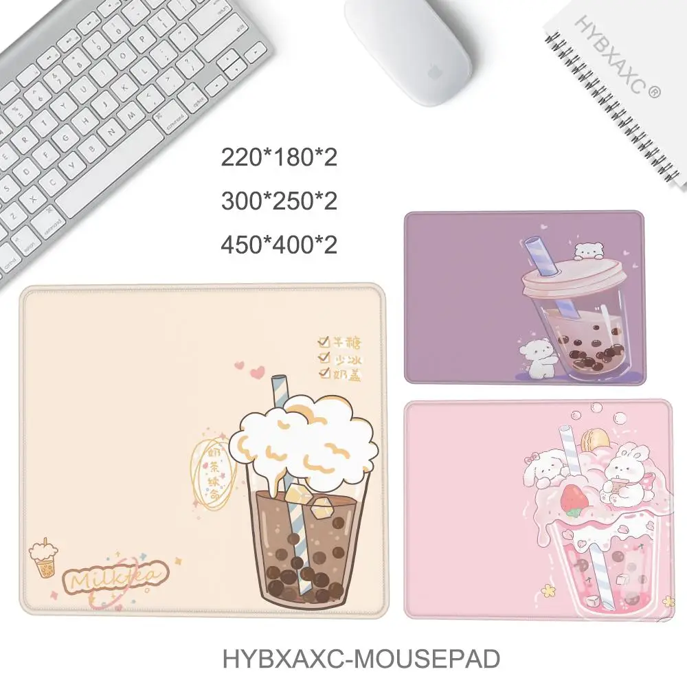 

Cute milk tea small mouse pad kawaii computer mouse pad game mouse pad keyboard pad gamer mouse pad desk mat 40x50cm